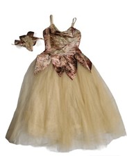 REVOLUTION DANCEWEAR DRESS GIRL SIZE 2 AUTUMN FAIRY TUTU COSTUME COSPLAY HAIRTIE
