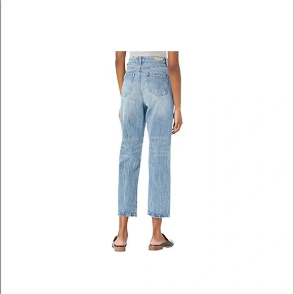 Blank NYC L80505 Overlap Baxter Rib-Cage Denim Pants in Fare