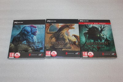 The Witcher 1 2 & 3 - Steel Case PC DVD STEELBOOK G2 Exclusive