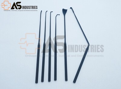 Nerve root dissector retractor penfield, set of instruments orthopedic