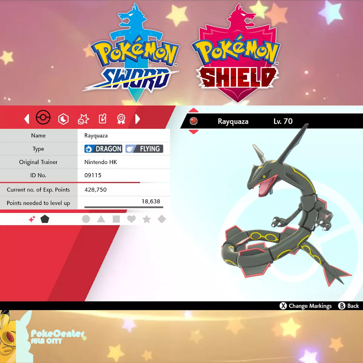 Shiny Rayquaza event pokemon ORAS