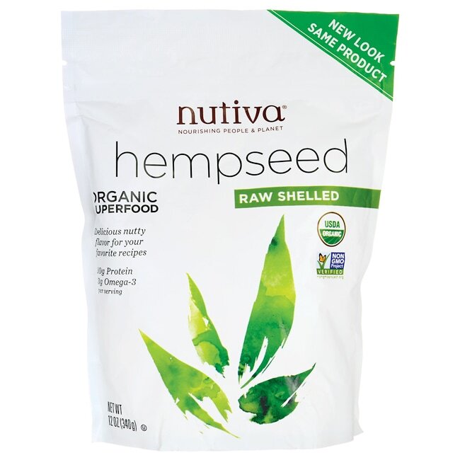 Nutiva Hempseed Organic Superfood - Сырая скорлупа 12 унций упаковка 3490₽