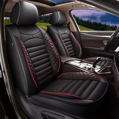 Car Seat Covers Faux Leather Waterproof Set 5 Seats For Subaru Impreza 2012-2025