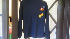 NWT Vtg Disney Store Winnie The Pooh Blue Embroidered Pooh And Tigger Shirt S