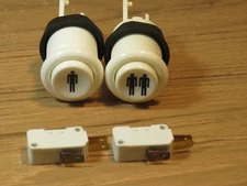 NOS Set of 1 & 2 Player Suzo Happ arcade button CHERRY Switch ships from USA