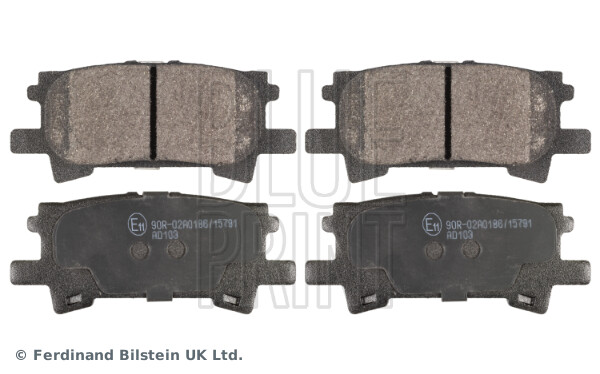 ADT342154 Blue Print Bremsbelagsatz, Scheibenbremse FüR Lexus,Toyota-image