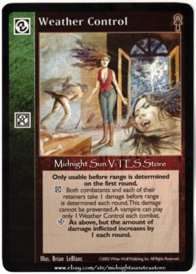 Weather Control Camarilla Edition V:TES VTES Vampire CCG | eBay