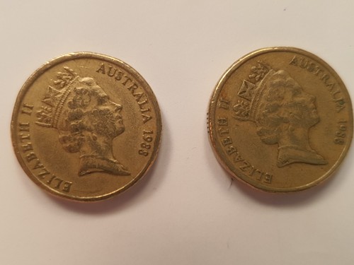 Pièce Australienne De 2 Dollars 1988 - Avec Initiales HH Et RDM - Très Bon état