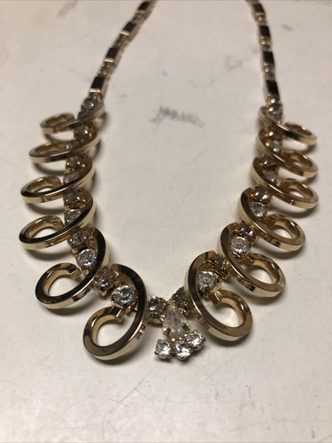 Crystal Swarovski Gold Toned Necklace 
