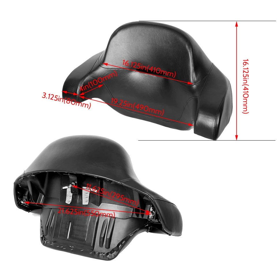 King Pack Trunk Mount Rack For Harley Touring Road King Street Glide 1997-2008 - Image 3 of 4