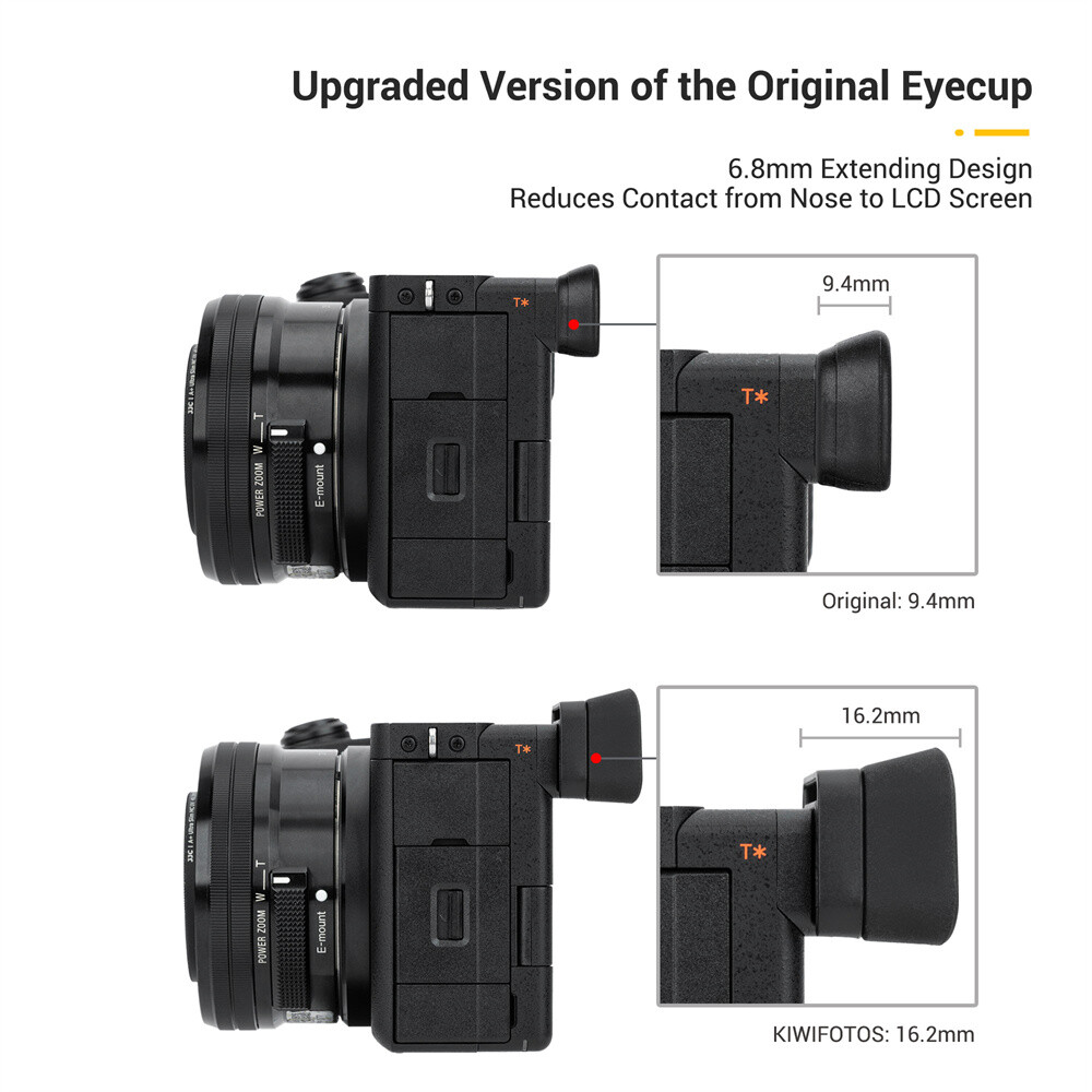 Soft Long Eyecup Eyepiece Viewfinder Eye Cup for Sony A6700 Alpha