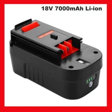 18V 7.0Ah Li-Ion Battery for Black and Decker HPB18 HPB18-OPE 18Volt Power Tools