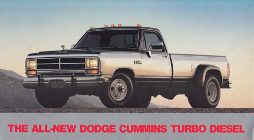 1988 DODGE RAM CUMMINS TURBO DIESEL PICKUP US 6p Brochure - Afbeelding 1 van 3