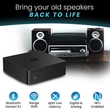 BluDento B1 True Hi-Fi aptX HD NFC Bluetooth v5.1 Audio Receiver COAXIAL OPTICAL