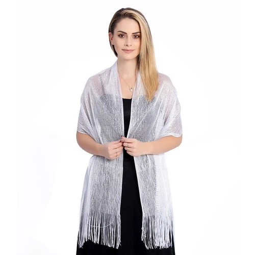 Shining Soft Shawl Tassel Lace Dance Wedding Party Evening Dress Lady Shawl - Picture 8 of 43