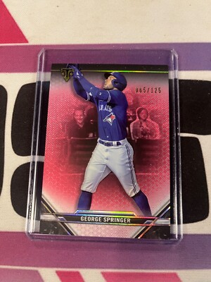 2021 Topps Triple Threads George Springer #27 Jays Pink Parallel /125 (WIX)