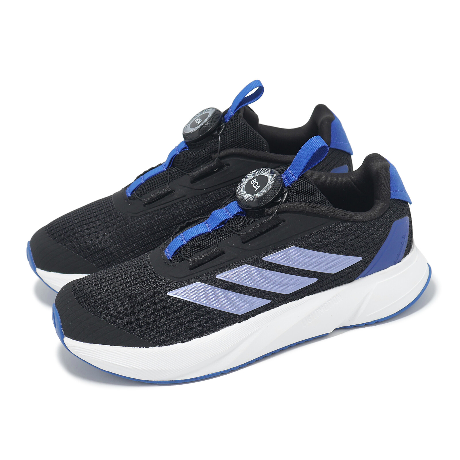 adidas Duramo SL BOA K Core Black Blue Spark Kids Preschool Running Shoes IH7520 adidas Duramo SL BOA K Core Black Blue Spark Kids Preschool Running Shoes IH7520