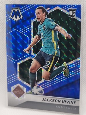 Jackson Irvine Australia St Pauli Panini Mosaic 2021-22 BLUE Prizm  88/99!
