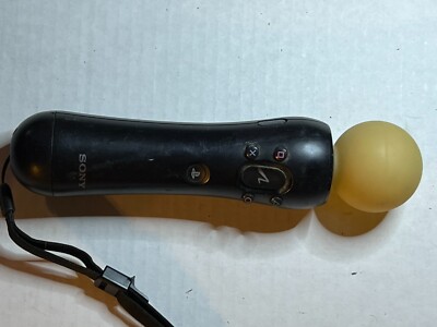 PS3/PS4 Genuine Sony Playstation Move Motion Controller Black CECH-ZCM1U Tested
