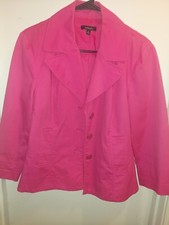 Rafaella Pink Cotton Blazer Size L