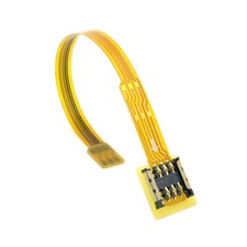 CY Micro SIM Card to Nano SIM Kit Male to Female Extension Soft Flat FPC Cable