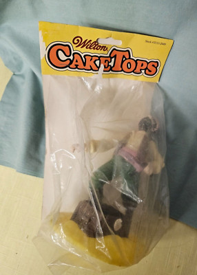 Wilton Cake Topper Pirate 6in Hard Plastic Hong Kong 1979 Vintage