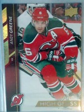 2015-16 Upper Deck Series 1 High Gloss /10 #112 ANDY GREENE ISLANDERS / DEVILS