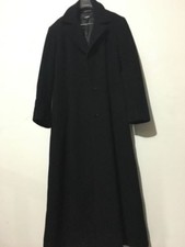 Dkny Size 6 Black Long Wool Blend Coat Jacket Women Italy Winter Wpl5590 Stylish