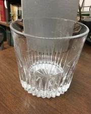 Heavy 5-1/2" Etched Cut Crystal Ice Bucket 