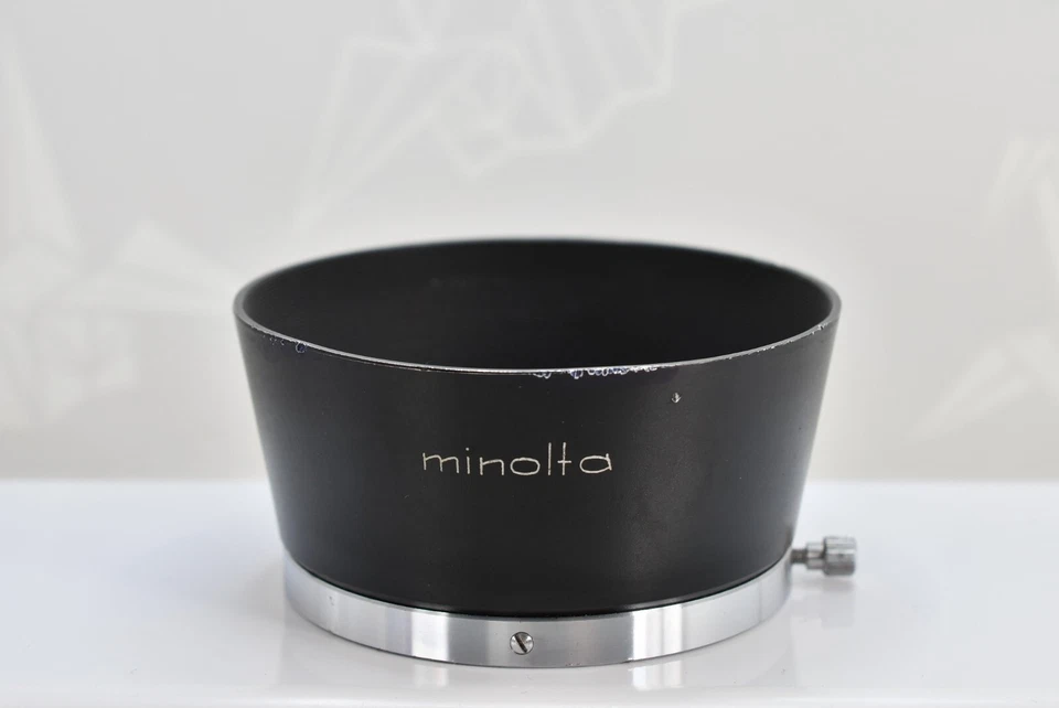 🌸[Excelente+++] Campana extractora de metal Minolta D57KB para Auto Rokkor 58 mm F1.4 de Japón Foto 2 de 4