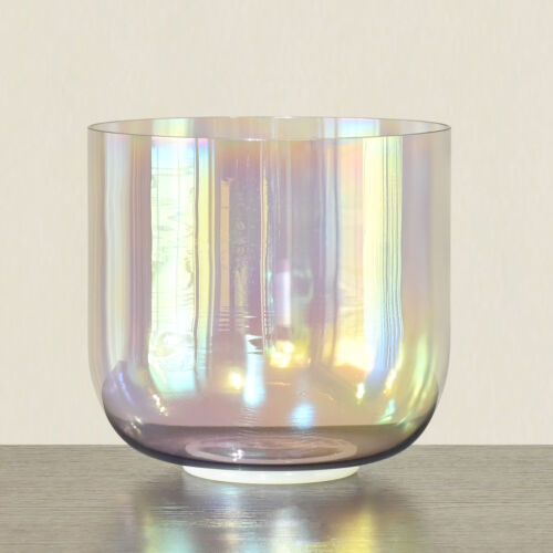 CVNC 6 Inch Chakra Alchemy Color Cosmic Clear Crystal Sing Bowl Sound Heal Reiki - Picture 10 of 24