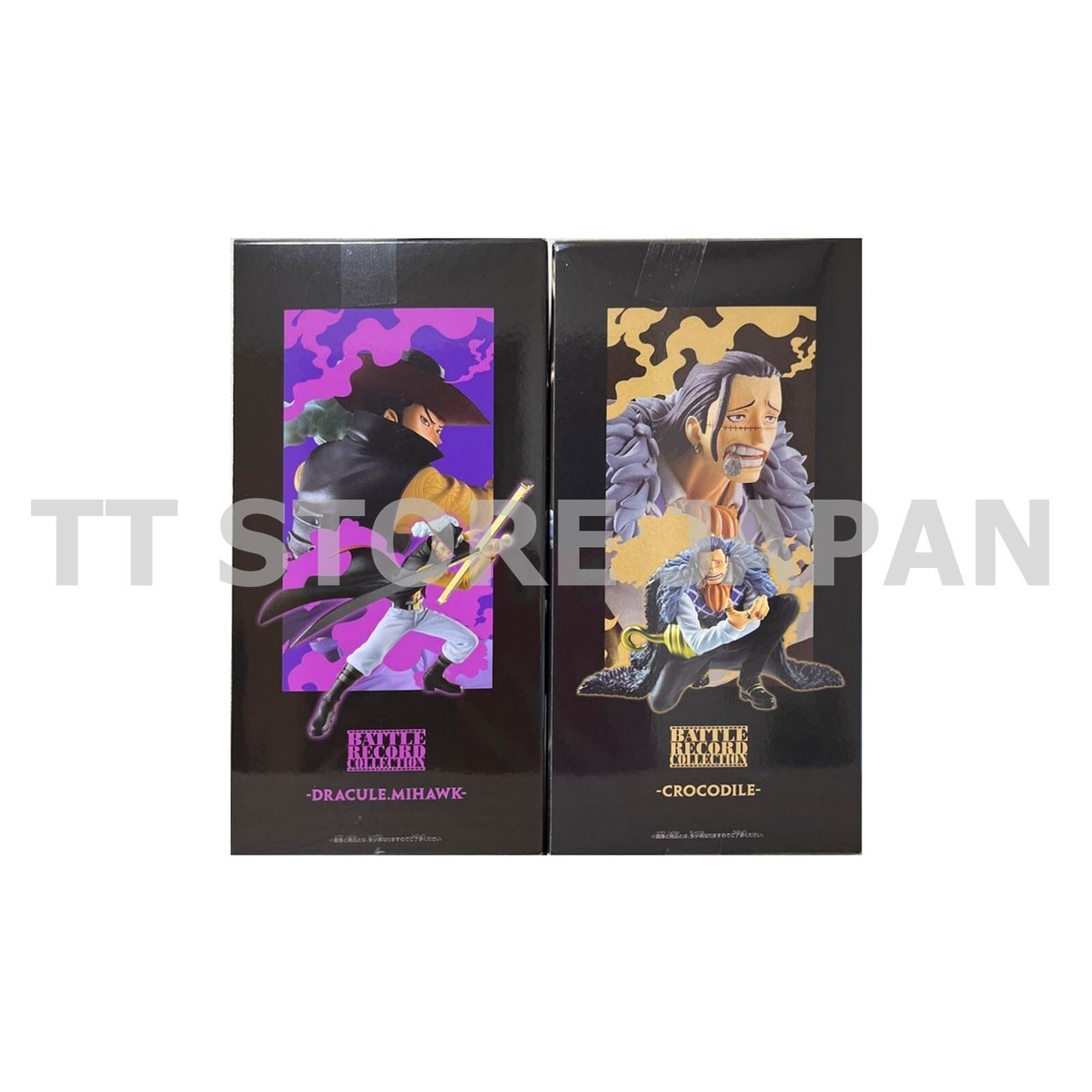 One Piece Figure Dracule Mihawk Crocodile Set Battle Record