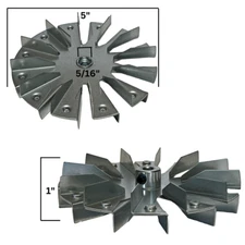 Harman & Heatilator Exhaust Fan Blade 5" Double Paddle Impeller, OEM Quality