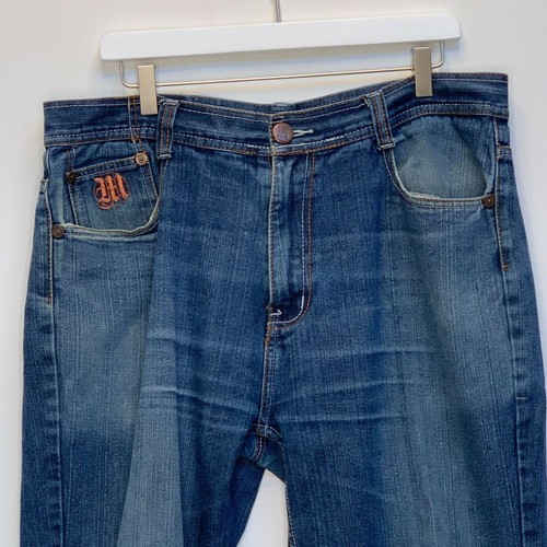 Designer Mens Straight Fit Blue Jeans 