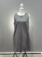 SALE! Gray Eileen Fisher Basic Stretch Tank Dress Size M