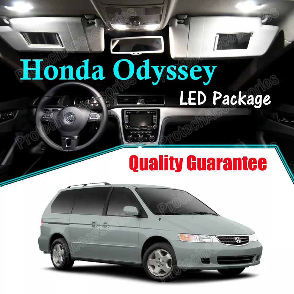 White Interior LED Lights Bulbs Package Kit for 1999 2003 2004 Honda Odyssey