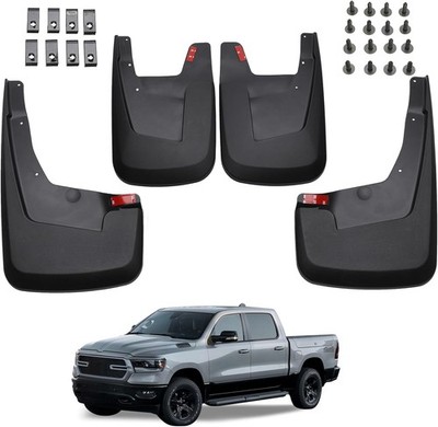 4 Pack Truck Mud Flaps for Dodge Ram 1500 2019-2023 Front & Rear