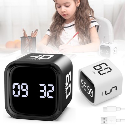 Digital Cube Timer Schwerkraft Timer Drehbarer Pomodoro Timer Countdown Timer