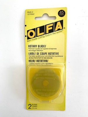 OLFA 45 MM ROTARY BLADES RB45-2 Package of 2 Blades