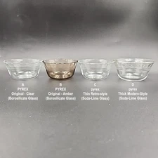 PYREX #463 Custard Cups - 6oz / 175ml - Scalloped Rim - 3-Line Bowls – OPTIONS