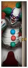 Creepy Clown Door Cover Haunted House Halloween Party Hanging Decoration