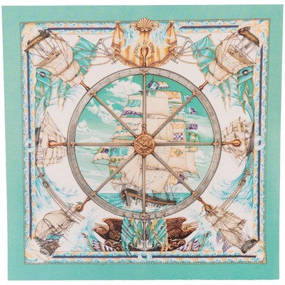 Hermès Classic ''Vive  Le Vent'' Silk Carre 90 Scarf Tuch Schal