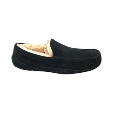 UGG Men's Ascot Slippers Black 1101110 Shoe Sheepskin Suede Size 8