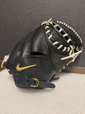 Nike Baseball Glove RHT Catcher Mitt 12 inch Black Excellent Condition Cleaned