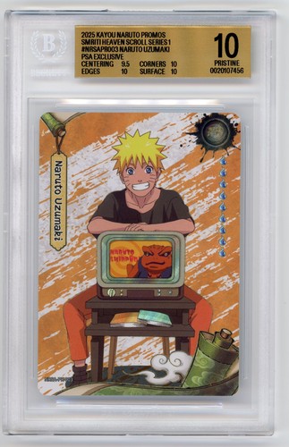 2025 KAYOU NARUTO PROMOS #NRSAPR003 NARUTO UZUMAKI PSA MAGAZINE EXCLUSIVE BGS 10