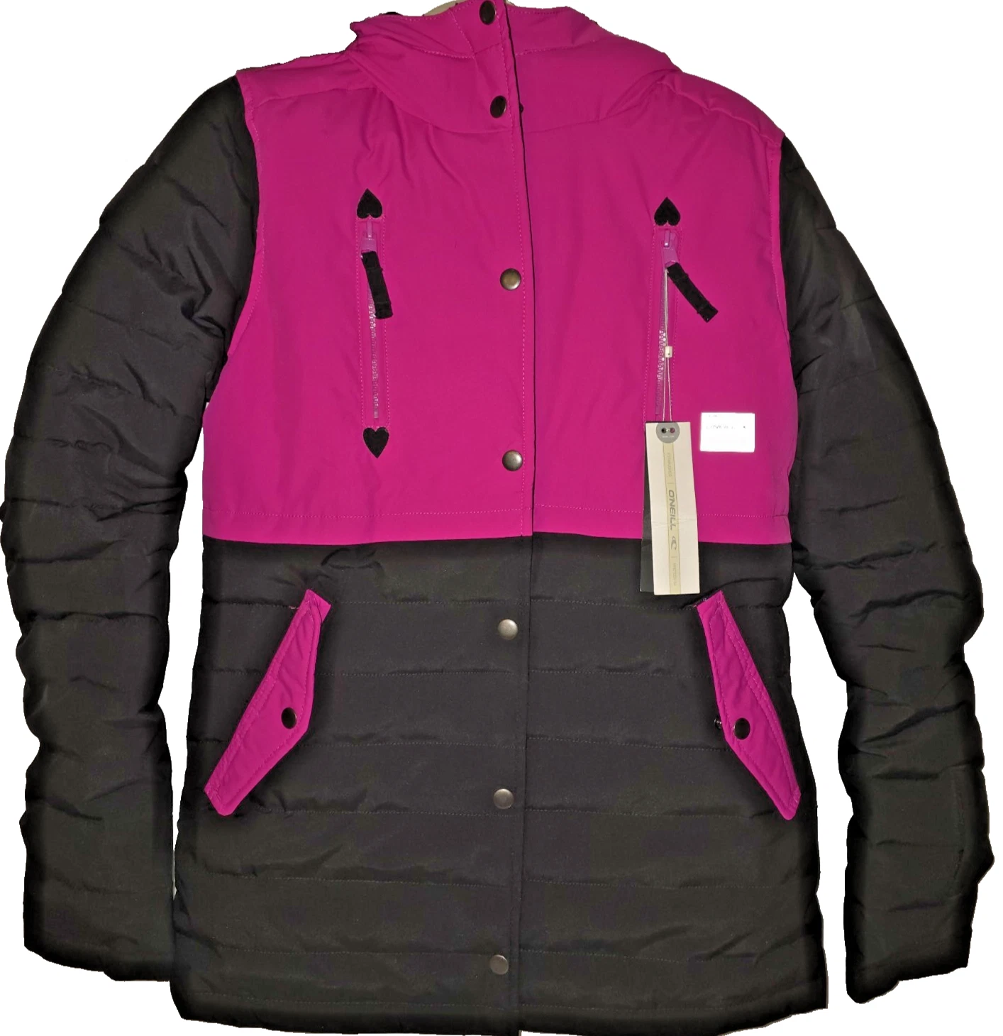 O'Neill Snow Jacket Women Size 14 Pink/Black Hooded Waterproof Ski Coat Winter
Opens in a new window