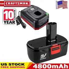 2Pack for Craftsman 19.2 Volt 11375 Battery C3 DieHard 130279005 11376 / Charger