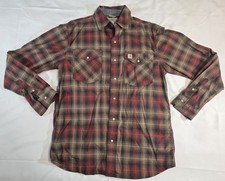 Carhartt Men's Long Sleeve Button Down Shirt Size Medium