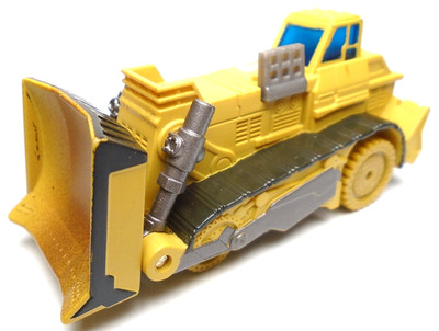 2009 HASBRO TRANSFORMERS RAMPAGE ROTF DEVASTATOR TAN DIECAST 3'' BULLDOZER BROWN