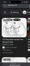 ABANA Wearable Double Electric Breast Pump Model S12